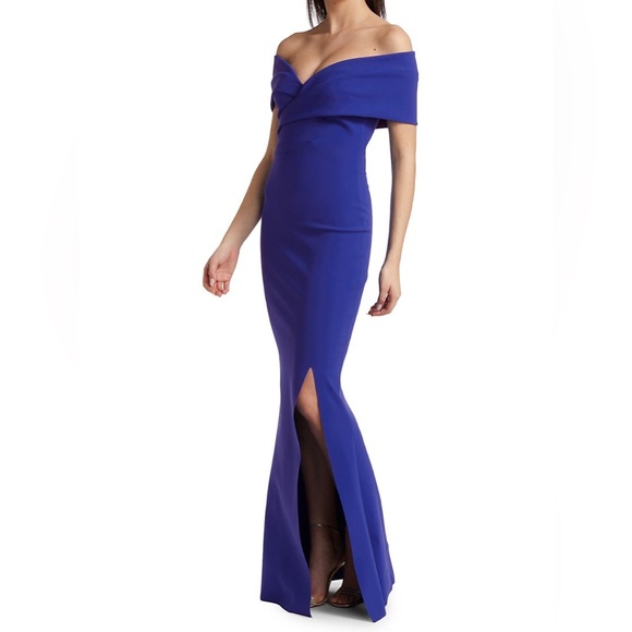 Chiara Boni La Petite Robe Stretch Jersey Fishtail Gown. Size 14. Retail:$995. - Picture 2 of 10